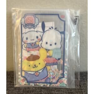 Sanrio Strawberry Newspaper No 664 Yumekira Pass Case Cinnamoroll Pochacco